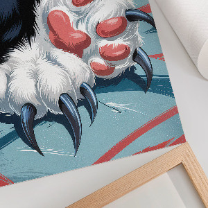 Wall art Cat with claws