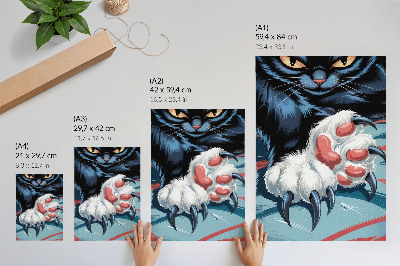 Wall art Cat with claws