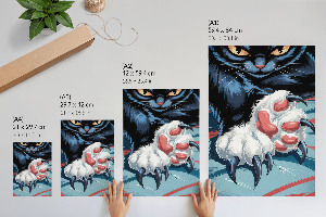 Wall art Cat with claws