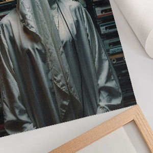 Decorative poster Cassettes and music