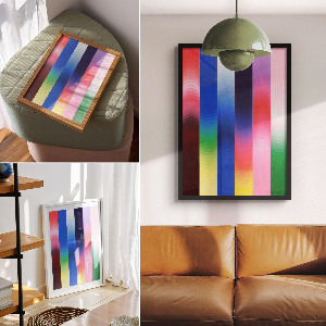 Wall art Rainbow abstraction