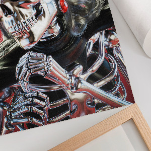 Art print Futuristic skeleton