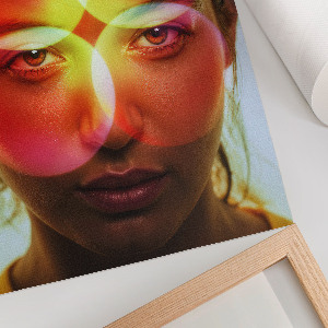 Kaleidoscopic face poster