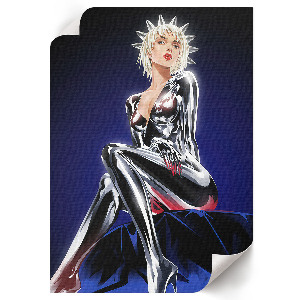 Futuristic figure wall art
