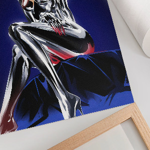 Futuristic figure wall art