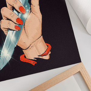 Wall print An unusual dagger