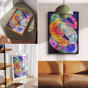 Art print Colorful abstraction