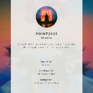 Decorative poster A flower from the future