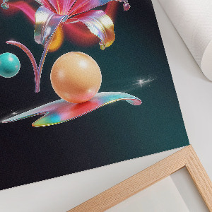 Neon lily poster