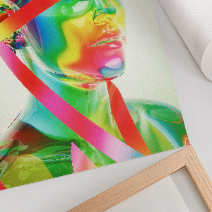 Wall art Colorful abstraction