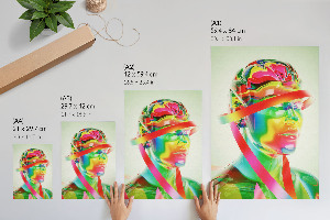 Wall art Colorful abstraction