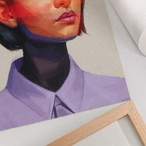 Colorful portrait art print
