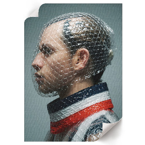 Futuristic portrait poster