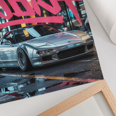 Wall print Graffiti car