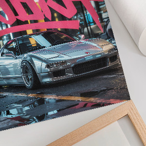 Wall print Graffiti car