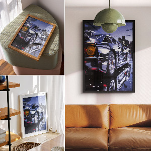 Decorative poster Night driving