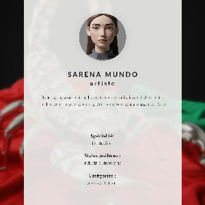 Wall print Futuristic sculpture