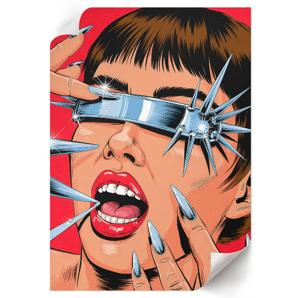 Decorative poster in a pop art style titled "Energy"