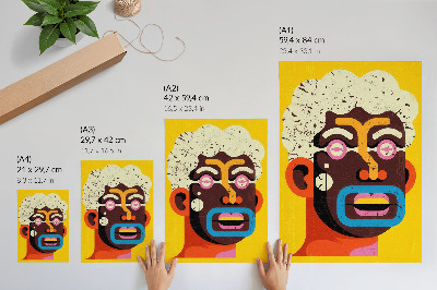Art print Abstract portrait