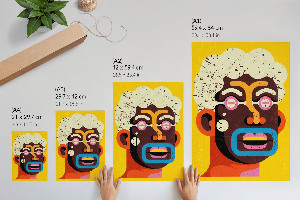 Art print Abstract portrait