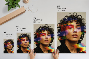 Decorative poster Colorful energy