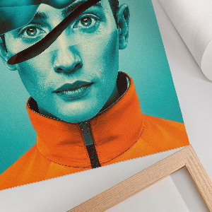Surrealist portrait poster