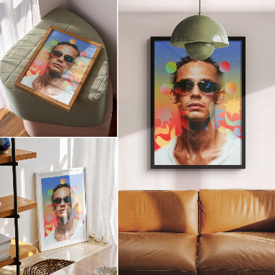 Wall art Colorful portrait