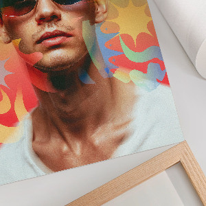 Colorful portrait wall art