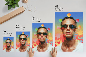 Colorful portrait wall art
