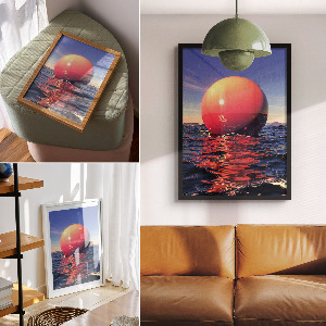 Wall print Sun ball