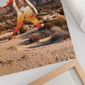 Art print Desert and figure
