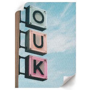 Neon wall sign