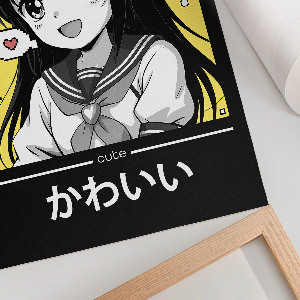 Kawaii anime wall print