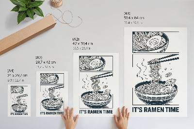 Decorative poster Ramen comic