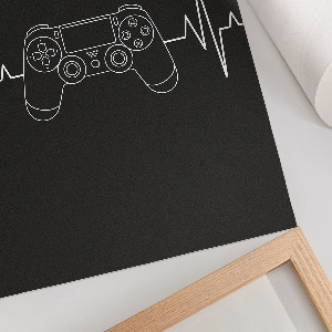 Art print featuring a gaming rhythm design