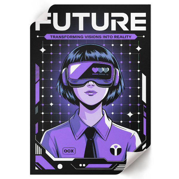 Poster titled "Futuristic Vision"