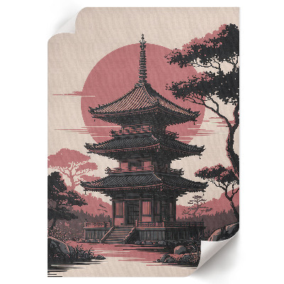 Wall print Temple in Asia
