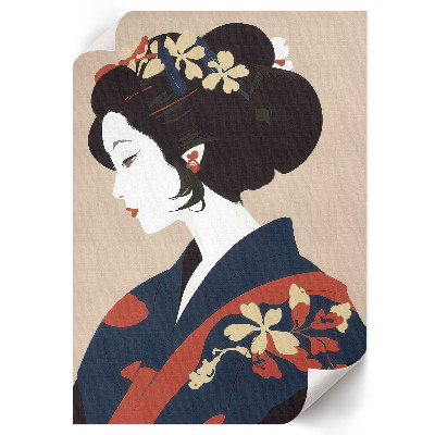 Poster Japanese woman
