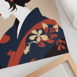 Poster of a Japanese woman