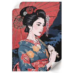 Wall print with Japanese elegance