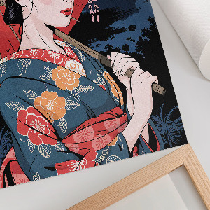 Wall print with Japanese elegance