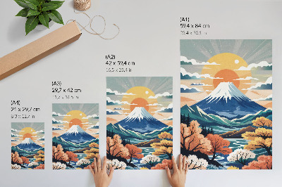 Art print Mountain landscape