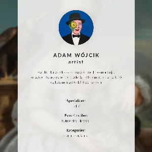 Poster Mona Lisa with wine