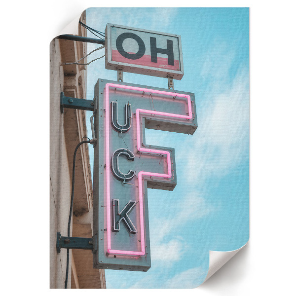Neon wall sign