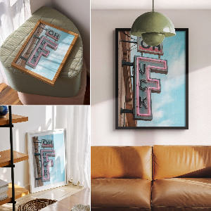 Neon wall sign