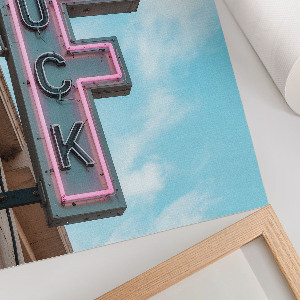 Neon wall sign