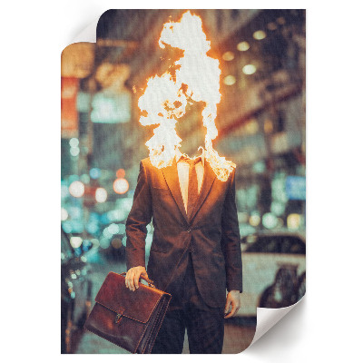 Decorative poster Burning Man