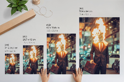 Decorative poster Burning Man