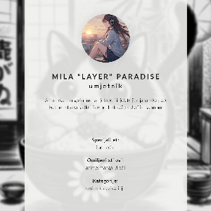 Wall print Kitten in the water