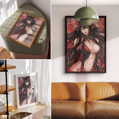 Decorative poster Anime woman